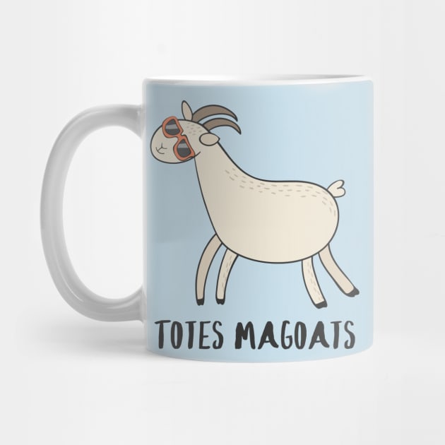 Totes Magoats - Funny Goat in Sunglasses Gift by Dreamy Panda Designs